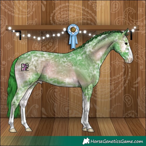 Horse Color:Watercolor Blue Onyx Ice Appaloosa 