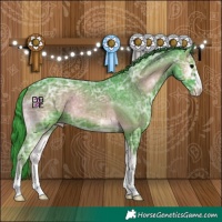 Horse Color:Watercolor Blue Onyx Ice Appaloosa