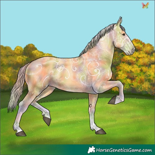 Horse Color:Nacre Palomino Ice 