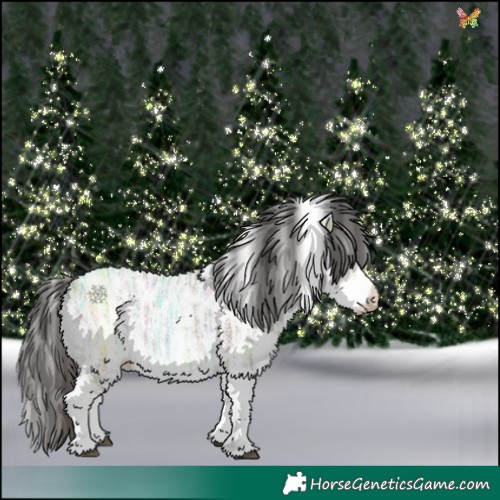 Horse Color:Liver Red Dun Ice Sabino Rabicano 