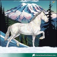 Horse Color:Silver Amber Cream Champagne Ice Sabino 