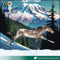 Horse Color:White Spotted Brown Dun Mushroom Rabicano Brindle 