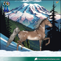 Horse Color:White Spotted Liver Red Dun Mushroom Rabicano 