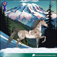 Horse Color:White Spotted Liver Red Dun Mushroom Rabicano Brindle 