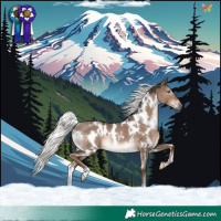 Horse Color:White Spotted Liver Red Dun Mushroom Rabicano