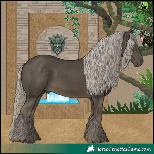 Horse Color:Silver Smoky Black 
