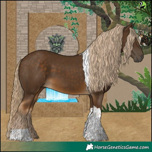 Horse Color:Chocolate Palomino Tobiano 