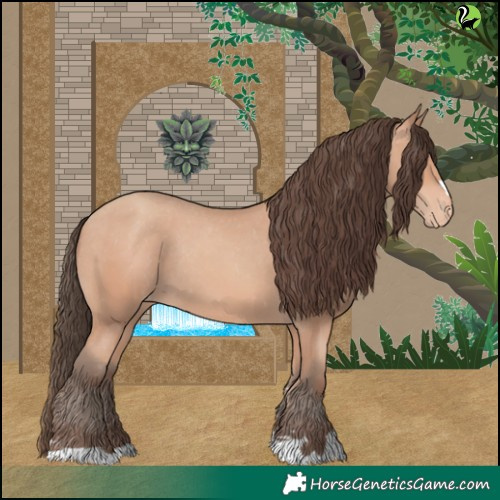 Horse Color:Amber Champagne Appaloosa Rabicano 