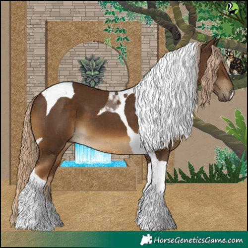 Horse Color:Chocolate Palomino Tobiano 