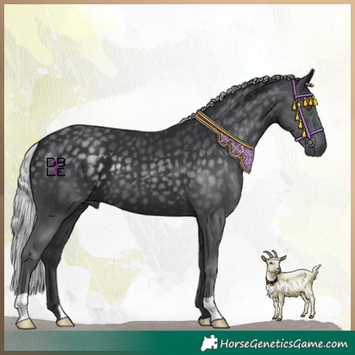 Horse Color:Silver Black Chinchilla 