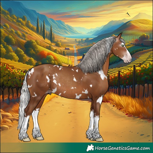 Horse Color:Gray White Spotted Silver Amber Champagne Splash Rabicano