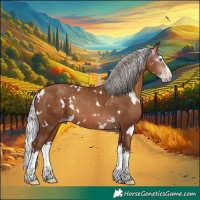 Horse Color:Gray White Spotted Silver Amber Champagne Splash Rabicano 