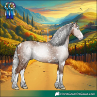 Horse Color:Gray White Spotted Silver Amber Champagne Splash Rabicano 