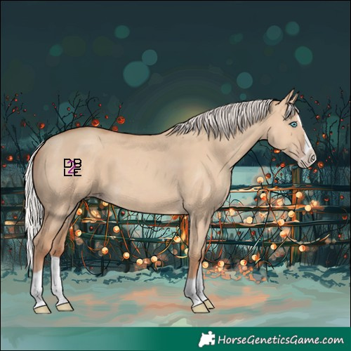 Horse Color:Silver Classic Champagne Dun Splash 