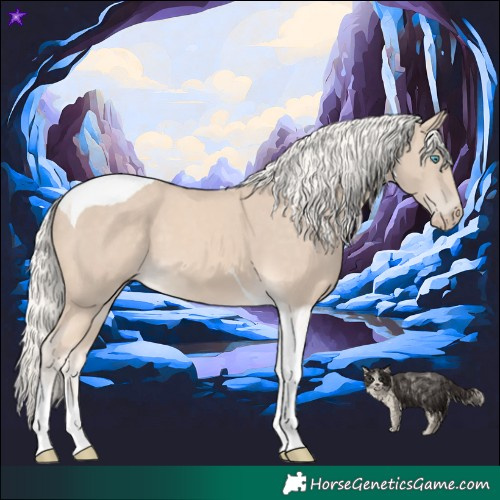 Horse Color:Cremello Tobiano