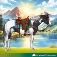 Horse Color:Black Tobiano Frame 