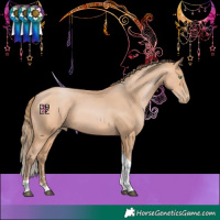 Horse Color:Bay Pearl Mushroom Sabino Tobiano 