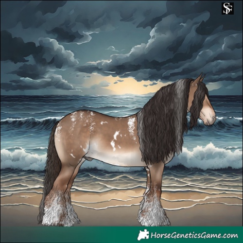 Horse Color:Powder White White Spotted Liver Red Dun 