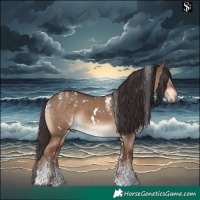Horse Color:Powder White White Spotted Liver Red Dun