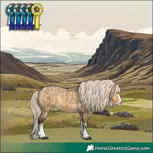 Horse Color:Silver Buckskin Dun Splash Tobiano  and Chocolate Palomino Dun Splash Varnish 