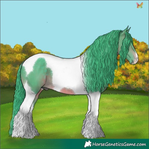 Horse Color:Watercolor Brown Tobiano