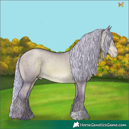 Horse Color:Watercolor Silver Brown Pearl Dun