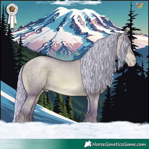 Horse Color:Watercolor Silver Brown Pearl Dun 