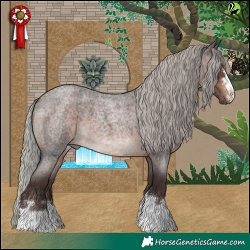 Horse Color:Silver Brown Roan 