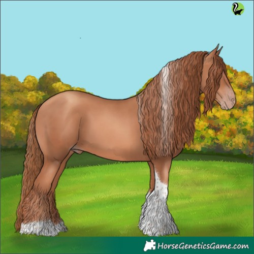 Horse Color:Gold Champagne Tobiano