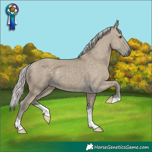 Horse Color:Silver Smoky Grullo