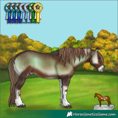 Horse Color:Liver Red Onyx Tobiano 