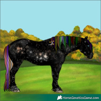 Horse Color:Void Painted Chocolate Silver Brown Ice Onyx Sabino Splash Brindle 