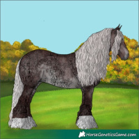 Horse Color:Chocolate Silver Brown Chinchilla Ice 