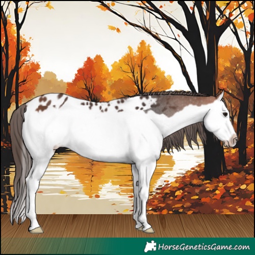 Horse Color:Bay Splash Frame Appaloosa 