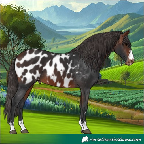 Horse Color:Bay Appaloosa 