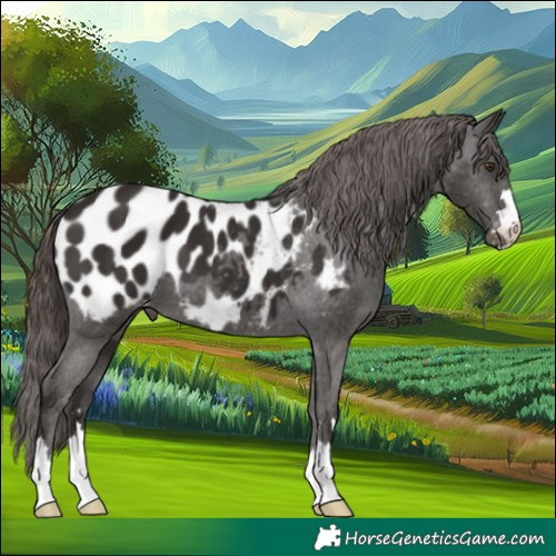 Horse Color:Liver Chestnut Appaloosa 