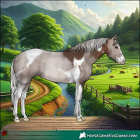 Horse Color:Silver Brown Sabino Tobiano Rabicano