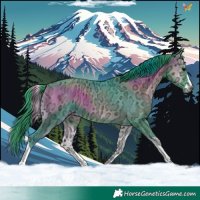 Horse Color:Watercolor White Spotted Blue Onyx Ice 