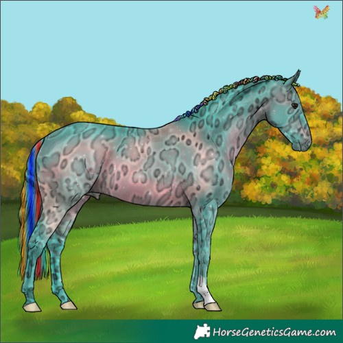 Horse Color:Painted Watercolor Brown Ice 
