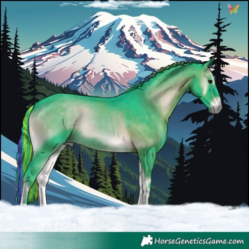 Horse Color:Painted Watercolor Brown Onyx 