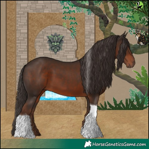 Horse Color:Liver Chestnut Tobiano 