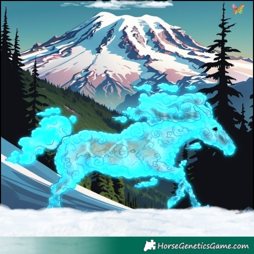 Horse Color:Void Thunderstruck White Spotted Silver Brown Onyx Tobiano 