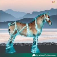 Horse Color:Void Thunderstruck White Spotted Silver Brown Onyx Tobiano