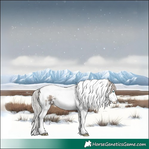Horse Color:Silver Blue Onyx Sabino Splash Tobiano 