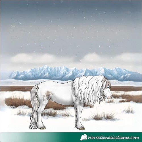 Horse Color:Silver Blue Onyx Sabino Splash Tobiano 