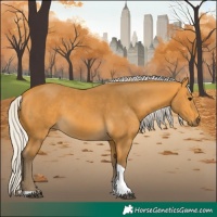 Horse Color:Silver Buckskin Tobiano 