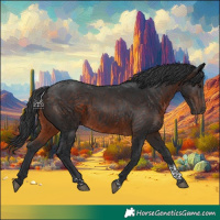 Horse Color:Brown Tobiano 