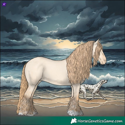 Horse Color:Gold Champagne Dun Varnish and Gold Champagne Dun Varnish