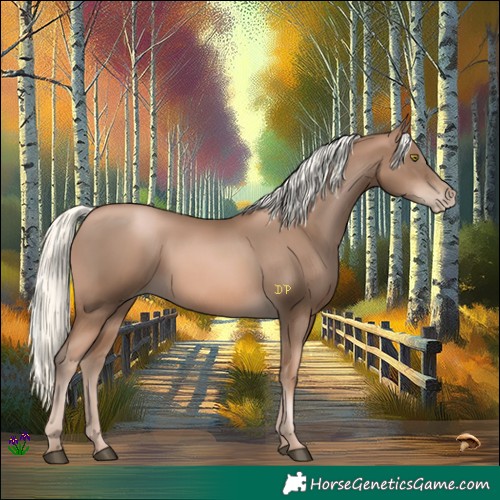 Horse Color:Liver Chestnut Pearl Mushroom 
