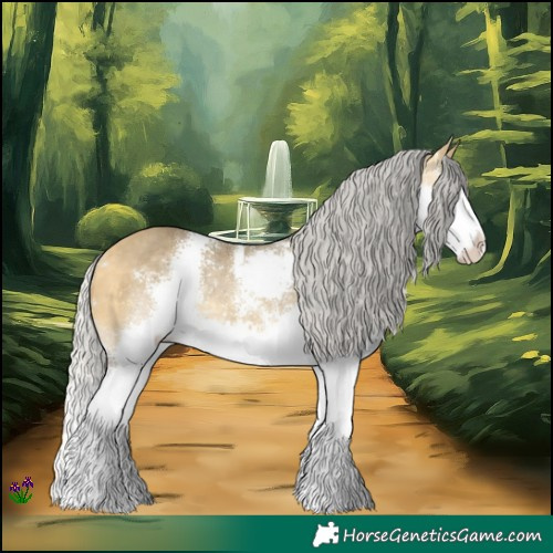 Horse Color:Silver Buckskin Dun Sabino Splash Rabicano 